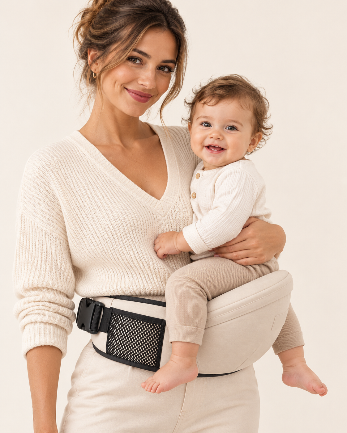 MATERNITYN® Marsupio Sgabello Premaman Porta Bebè con Seduta