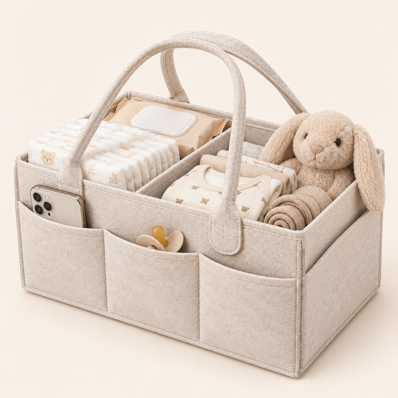 MATERNITYN® Organizer Porta Pannolini Premaman con Manici e Scomparti