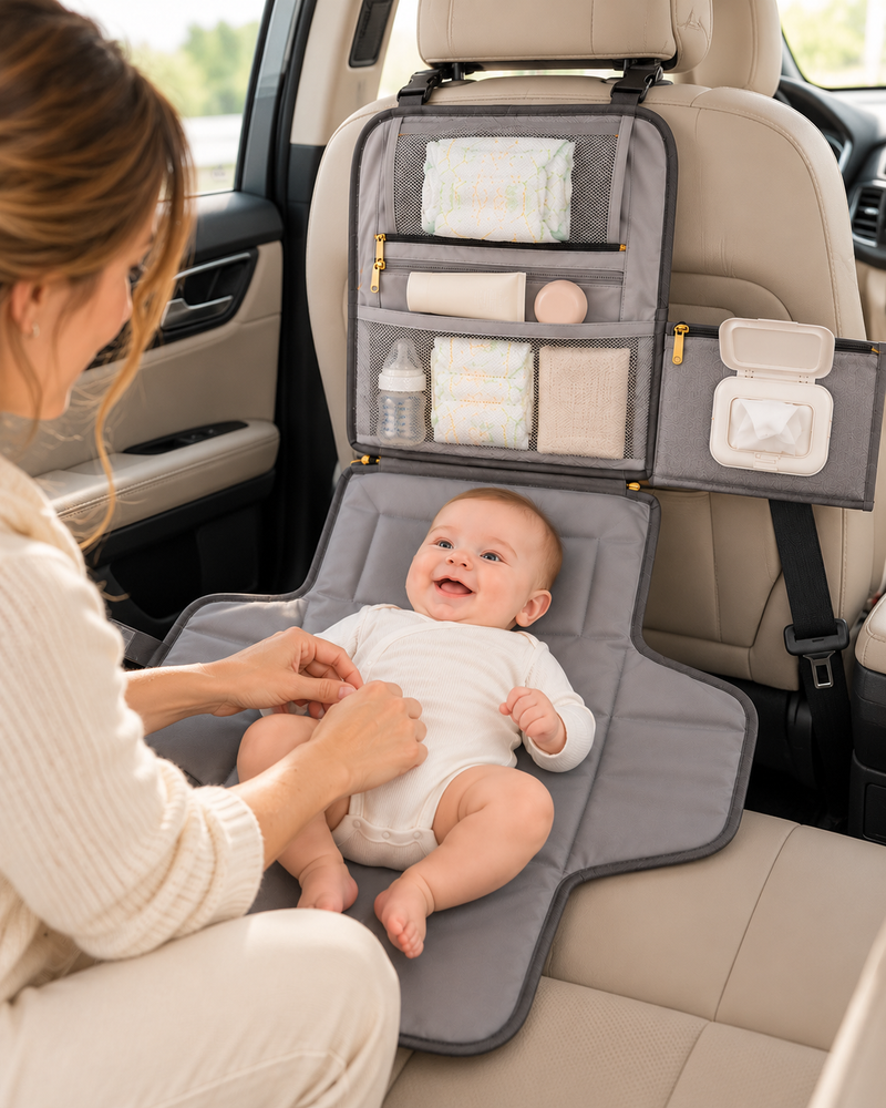 MATERNITYN® Fasciatoio Portatile Pieghevole con Tasche