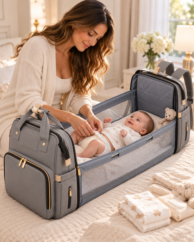 MATERNITYN® Fasciatoio da Viaggio a Zaino Premaman Gravidanza